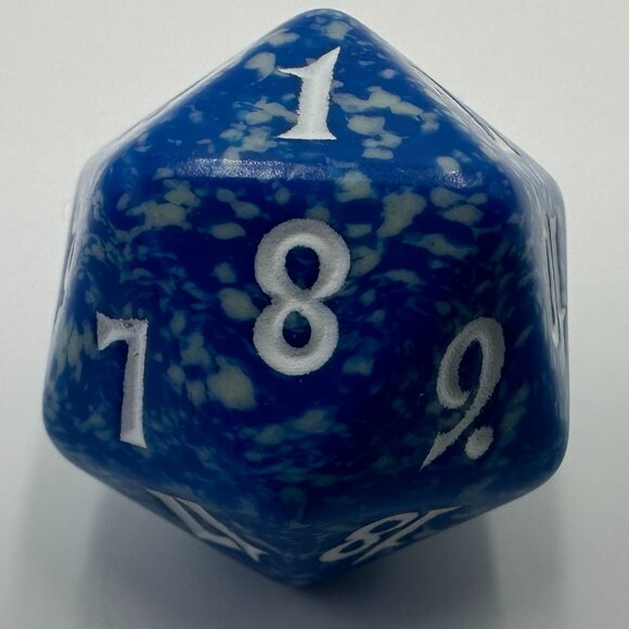Magic The Gathering Future Sight Blue D20 Spindown Die - Picture 4 of 6